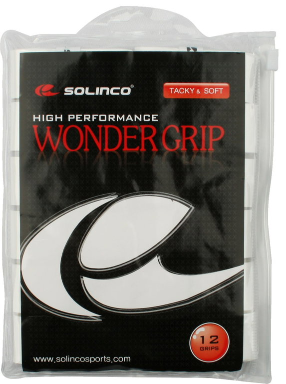 Solinco Overgrip Wonder 0.6mm (Tacki i Miękki) biały 12 sztuk w woreczku