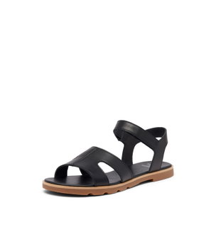 Sorel Sandal Ella III Ankle Strap (Leather) black Ladies