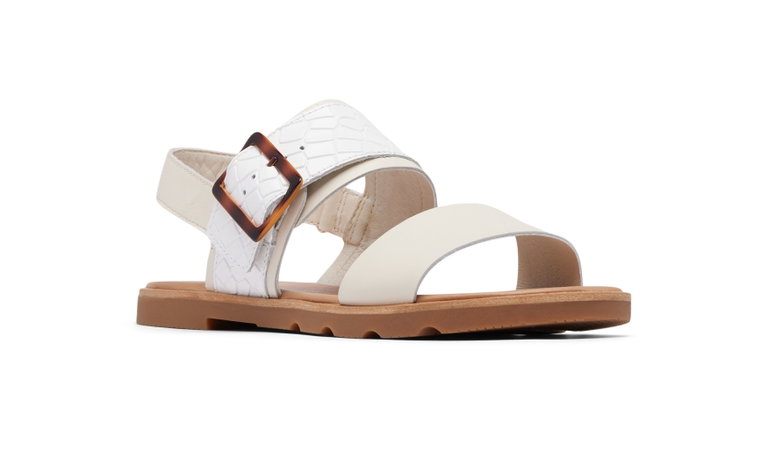 Sorel Sandale Ella III Slingback (Leder) chalk/gum Damen