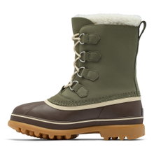 Sorel Winterstiefel Caribou (Nubukleder, wasserdicht) grün/tabaccobraun Herren