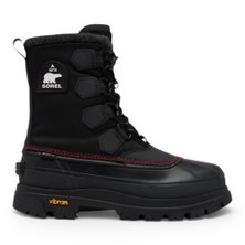 Sorel Winterstiefel Caribou Horizon GTX (Vollnarbenleder, wasserdicht) schwarz/rot Herren