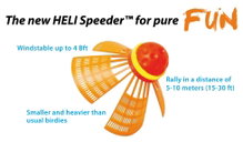 Speedminton® Set Fun -Einsteiger- (2xFun-Schläger,2xHeli-Speeder, 2xSpeedlights)