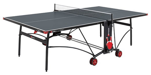 Sponeta Table Tennis Table Outdoor S3-80e (5mm Melamine Resin Top, Weatherproof, incl. Net) Grey