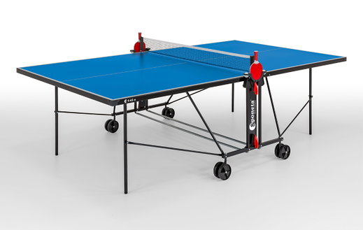 Sponeta Table Tennis Table Outdoor S1-43e (4mm Melamine Resin Top, Weatherproof, incl. Net) Blue