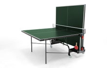 Sponeta Tischtennisplatte Outdoor S1-72e (4mm Melaminharzplatte, wetterfest, inkl. Netz) grün