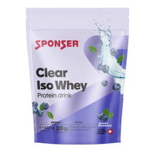 Sponser Clear Iso Whey (Proteingetränk fruchtig und leicht) Blaubeere 450g Beutel