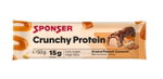 Sponser Crunchy Protein Riegel (über 30% Proteinanteil, nur 1,8g Zucker pro Riegel) Erdnuss/Karamell 12x50g Box