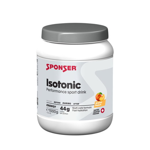 Sponser Energy Isotonic Sportdrink (isotonischer Durstlöscher mit fruchtigem Geschmack) Pfirsich 1000g Dose