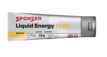 Sponser Energy Liquid PLUS Gel (Kohlenhydrat Gel mit Koffein und Taurin) Neutral/Koffein 18x70g Box