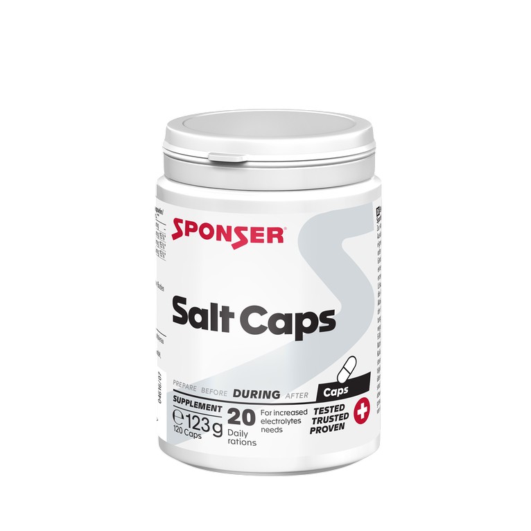 Sponser Energy Salt Caps (Electrolyte Mix for Long Distance) 120 Pieces Can