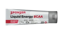Sponser Liquid Energy BCAA Gel Tube (Kohlenhydrate-Gel mit BCAA) Erdbeere/Banane 18x70g Box
