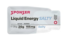 Sponser Liquid Energy Salty Tütchen (KohlenhydrateGel für langanhaltende Energieversorgung) 40x35g Box