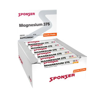 Sponser Magnesium 375 Ampulle (für Muskelfunktion, ElektrolyteBalance und Energiestoffwechsel) 30x25ml Box