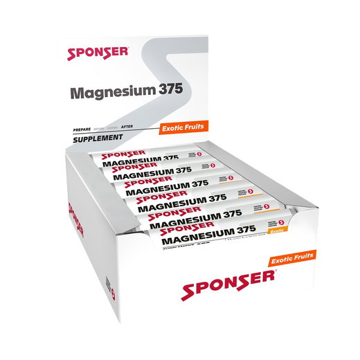 Sponser Magnesium 375 Ampulle (für Muskelfunktion, ElektrolyteBalance und Energiestoffwechsel) 30x25ml Box