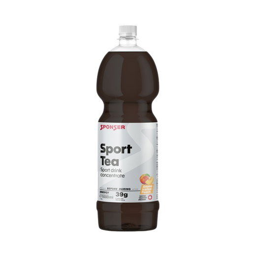 Sponser Sport Tea (Konzentrat für hypotonisches Sportgetränk mit Elektrolyten) Pfirsisch 1 Liter Flasche
