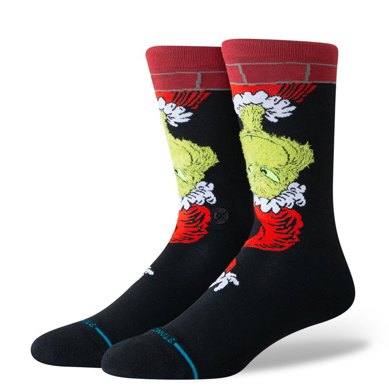 Stance Tagessocke Crew Grinch Down the Chimney schwarz - 1 Paar