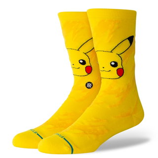 Stance Daily Sock Crew Pokemon Pikachu Bolt Yellow - 1 Pair
