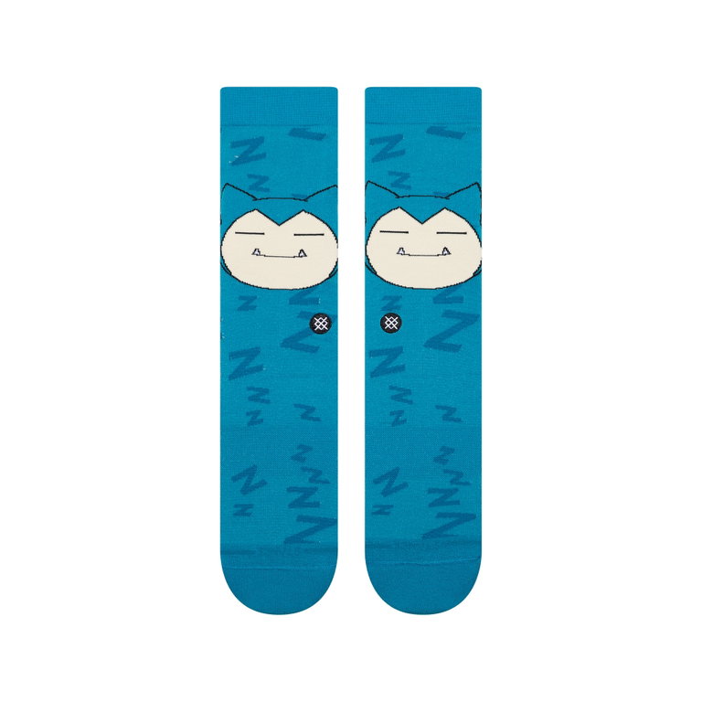 Stance Tagessocke Crew Pokemon Relaxo (Snorlax Sleepy) türkisblau - 1 Paar