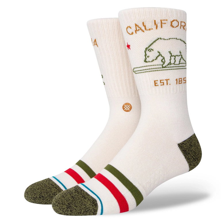 Stance Tagessocke Crew California Republic 2 weiss - 1 Paar