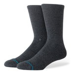 Stance Tagessocke Crew Icon Wool (verstärkte Fersen- und Zehenpartie, Merino Wolle) schwarz - 1 Paar