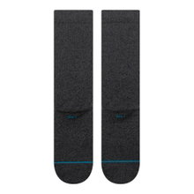 Stance Tagessocke Crew Icon Wool (verstärkte Fersen- und Zehenpartie, Merino Wolle) schwarz - 1 Paar