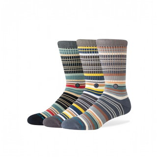 Stance Tagessocke Crew Jorongo Pop grau/bunt - 3 Paar