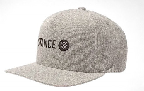 Stance Basecap Icon Wool Snapback Hat grau - 1 Stück