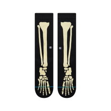 Stance Tagessocke Crew Bones 3 (Knochen) schwarz - 1 Paar