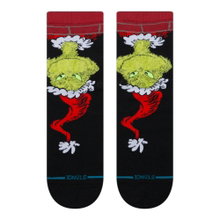 Stance Kinder-Tagessocke Crew Grinch Down the Chimney Kids schwarz - 1 Paar