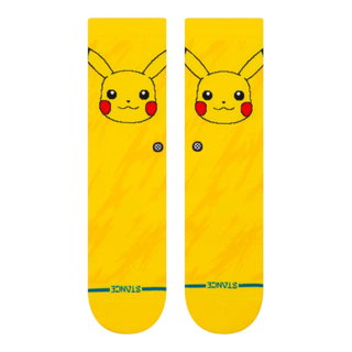 Stance Kids' Crew Socks Pokemon Pikachu Bolt Yellow - 1 Pair