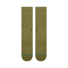 Stance Tagessocke Crew Icon (verstärkte Fersen- und Zehenpartie) olivegrün - 1 Paar