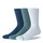 Stance Tagessocke Crew Icon (verstärkte Fersen- und Zehenpartie) blau/aqua/hellblau - 3 Paar