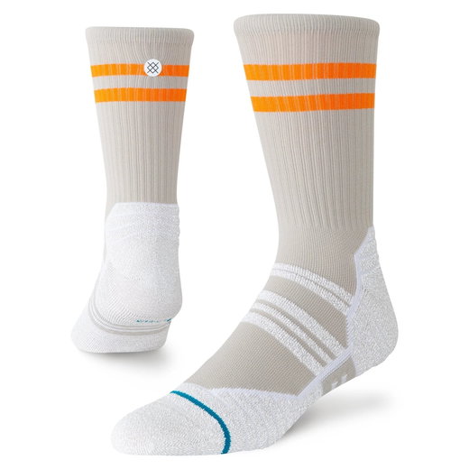 Stance Sportsocke Crew Fusion Grip hellgrau - 1 Paar