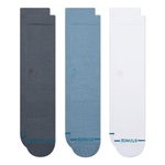 Stance Tagessocke Crew Icon (verstärkte Fersen- und Zehenpartie) turbulence/blau/weiss - 3 Paar