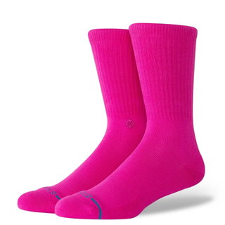 Stance Daily Sock Crew Icon (reinforced heel and toe area) fuchsia - 1 pair