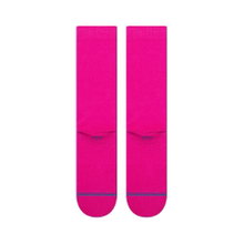 Stance Tagessocke Crew Icon (verstärkte Fersen- und Zehenpartie) fuchsia - 1 Paar