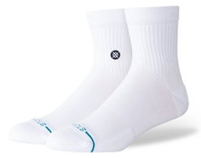 Stance Tagessocke Quarter Icon weiss - 1 Paar