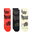 Stance Running Socks Crew Glacier Light black/red/yellow - 3 pairs