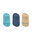Stance Tagessocke Füsslinge No Show Icon blau/baun - 3 Paar