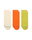 Stance Daily Sock Quarter Icon sorted white/orange/lime - 3 pairs