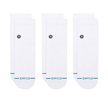 Stance Tagessocke Quarter Icon weiss - 3 Paar