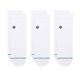 Stance Daily Sock Quarter Icon white - 3 pairs