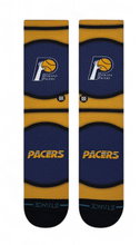 Stance Tagessocke Crew Indiana Pacers Ball blau/gelb - 1 Paar