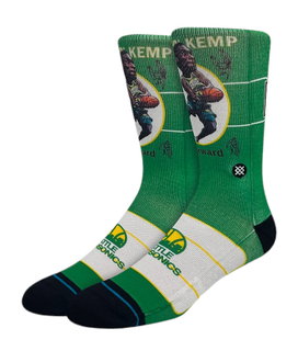 Stance Daily Sock Crew Kemp Retro Big Head green/multi - 1 Pair