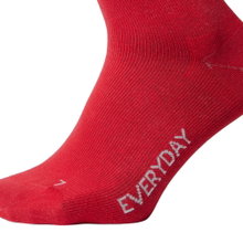 STOX Energy Socks Daily Socks Compression Cotton Everyday (promotes circulation) red/light grey Ladies - 1 Pair