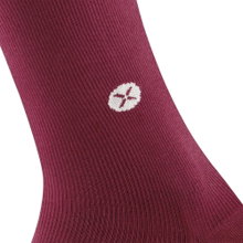 STOX Energy Socks Daily Socks Compression Cotton Everyday (promotes circulation) burgundy/white Ladies - 1 Pair