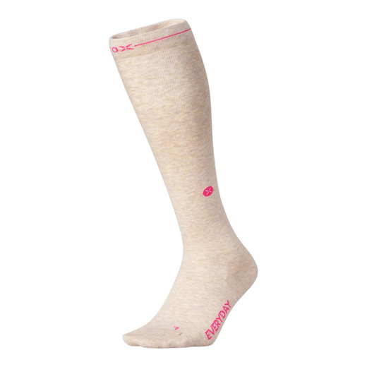 STOX Energy Socks Daily Socks Compression Cotton Everyday (promotes circulation) sand/pink ladies - 1 pair