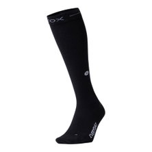 STOX Energy Socks Daily Sock Compression Cotton Everyday (promotes circulation) black/white ladies - 1 pair