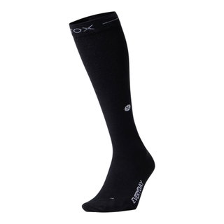 STOX Energy Socks Tagessocke Kompression Cotton Everyday (fördert Durchblutung) schwarz/weiss Damen - 1 Paar