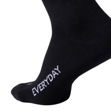 STOX Energy Socks Daily Sock Compression Cotton Everyday (promotes circulation) black/white ladies - 1 pair